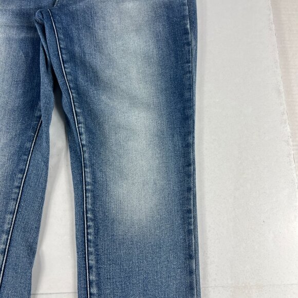 Judy Blue Jeans Women's 29x26* Skinny High Rise Crop Blue Faded Denim Tag 30 - Picture 4 of 16